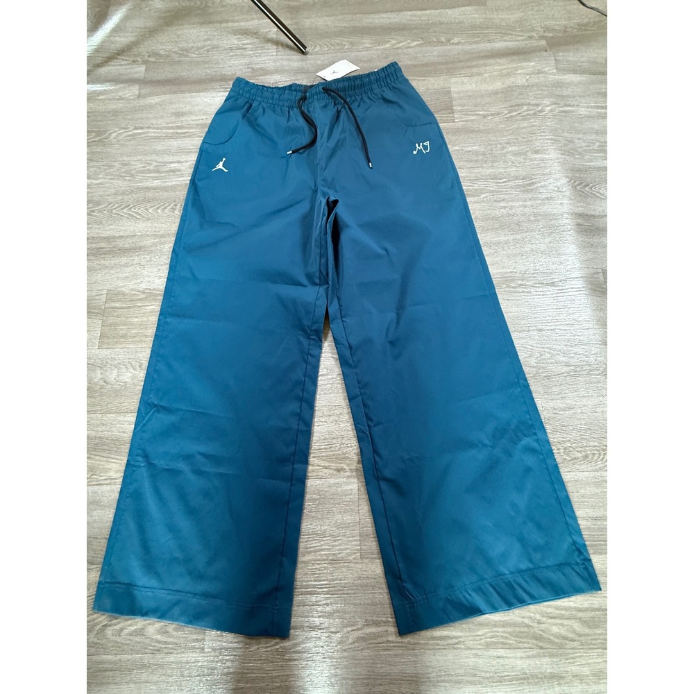 Jordan Womens Flight Woven Wide Leg Pants Mineral Teal FB5122-427 Size L NWT